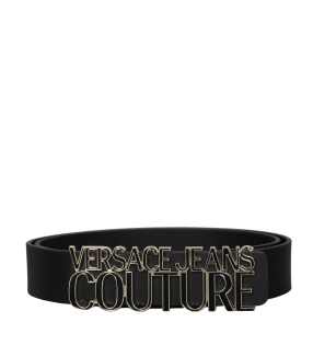 Versace - Cintura Nera Fibbia Logata