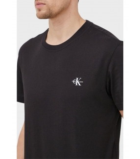 Calvin Klein - T-Shirt Nera con Logo bianco
