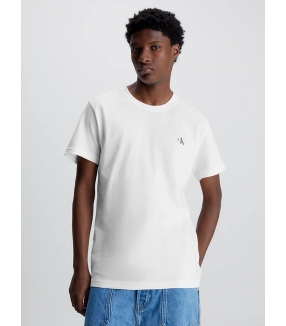 Calvin Klein - T-Shirt Bianca con Logo Nero